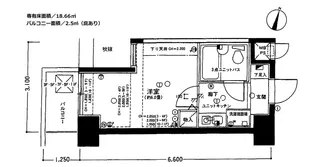 ライオンズプラザ平塚宝町【606号室】の間取り