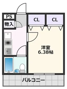 大阪府吹田市岸部南1丁目【マンション】の間取り
