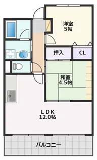 大阪府吹田市南正雀4丁目【マンション】の間取り