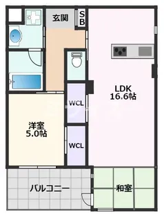 Lois Blanche【1階】の間取り