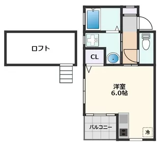 PLAYA DEL OESTE【202号室】の間取り