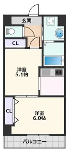 センターポイント吉志部【5階】の間取り