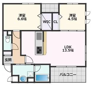 マルベリーグラン【2階】の間取り