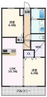 ローズタウンⅢ【2階】の間取り