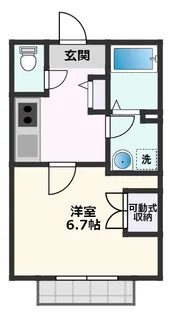 グリーンキャッスル【2階】の間取り