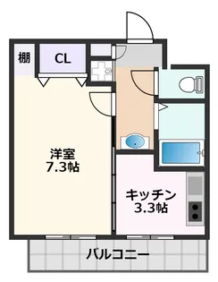 アライブ千里丘【4階】の間取り