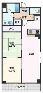 パークサイドマンション【102号室】の間取り
