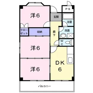 エクセル樋下【3階】の間取り