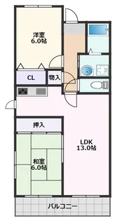 グランビュー【205号室】の間取り