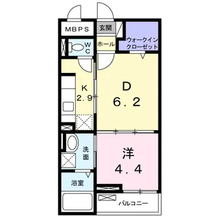 グランシャリオ・Ⅱ【2階】の間取り