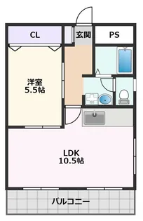 ナンノ第5号館【3階】の間取り
