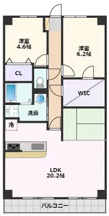 ミストラル岸部南【8階】の間取り