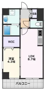 アンフィニⅩⅧ吹田昭和町【2階】の間取り