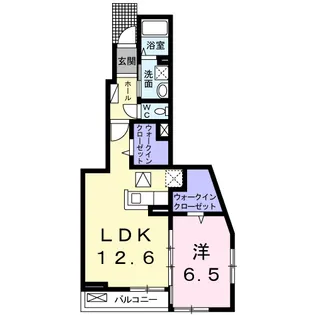 ウール・ド・ランジュ【101号室】の間取り