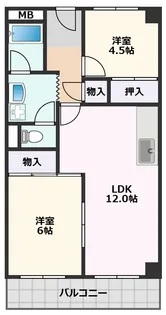 ロイヤル千里丘【3階】の間取り