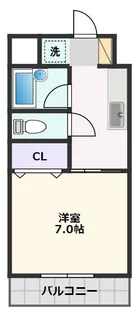 ラヴェールミナミ【301号室】の間取り