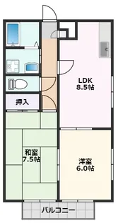 ファミーユ正雀【1階】の間取り