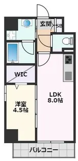 サンセール吹田【4階】の間取り