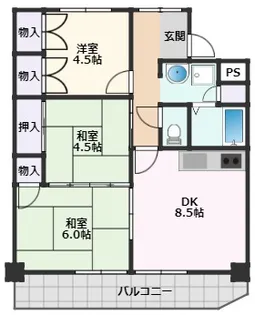OMK路【4階】の間取り