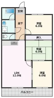 ヴィラ清和【3階】の間取り
