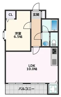 ループ千里丘【4階】の間取り