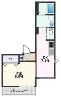 ソレイユ【203号室】の間取り