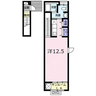 カーサ摩耶Ⅱ【2階】の間取り