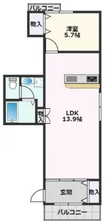 レユシールⅡ【2階】の間取り