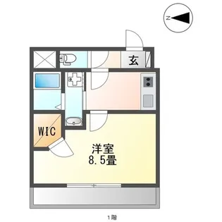 クリスタルマンション【1階】の間取り