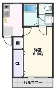 大阪府吹田市内本町1丁目【アパート】の間取り