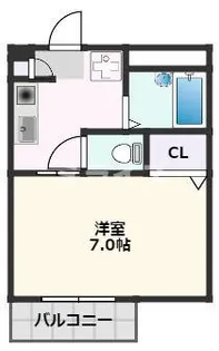 パーシモンハウスⅡH棟【205号室】の間取り