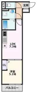 フォレスト南正雀【2階】の間取り