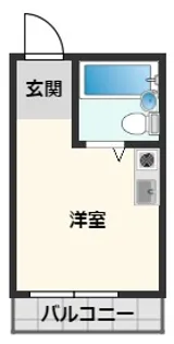 正雀木島マンション【4階】の間取り