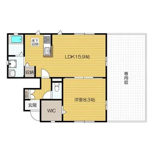 CASA・DUE【1階】の間取り