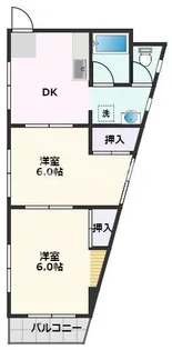 吹田朝日マンション【4階】の間取り