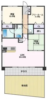 ラウロ相川【1階】の間取り