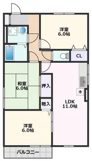 ドミールシャルマン【2階】の間取り