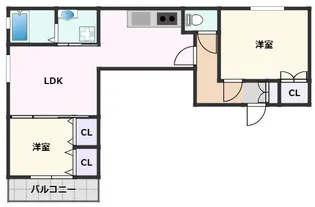 SolVida吹田【3階】の間取り