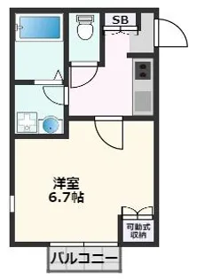 グリーンキャッスル【2階】の間取り