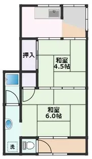 旭第1ハイツ【1階】の間取り