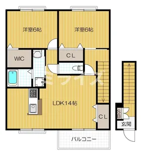 MYTハイツ【2階】の間取り