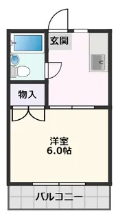 アムール摂津【304号室】の間取り