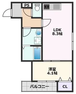 ジラフ吹田内本町【1階】の間取り