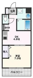 第17関根マンション【811号室】の間取り