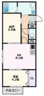 Cedar Hall Yamada Two【1階】の間取り