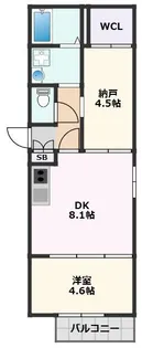 Cedar Hall Yamada Two【3階】の間取り
