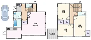 大阪府吹田市佐井寺3丁目【一戸建】の間取り