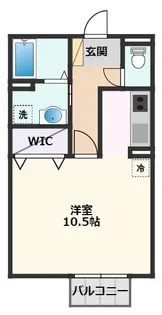 パークサイドヒロツグ B棟【1階】の間取り