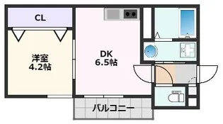 ART KISHIBE NORTH【1階】の間取り