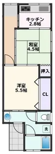 大阪府吹田市泉町4丁目【テラスハウス】の間取り
